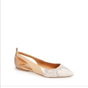 Halogen Snakeskin flats